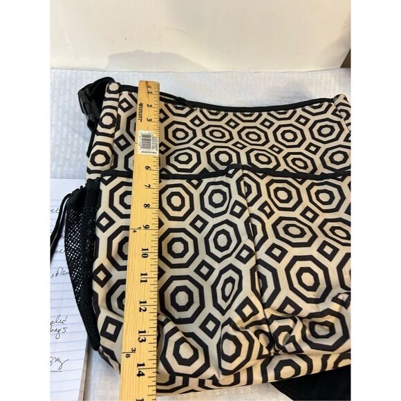 Jonathan Adler Skip Hop diaper bag black beige 15"x14" - Picture 10 of 10